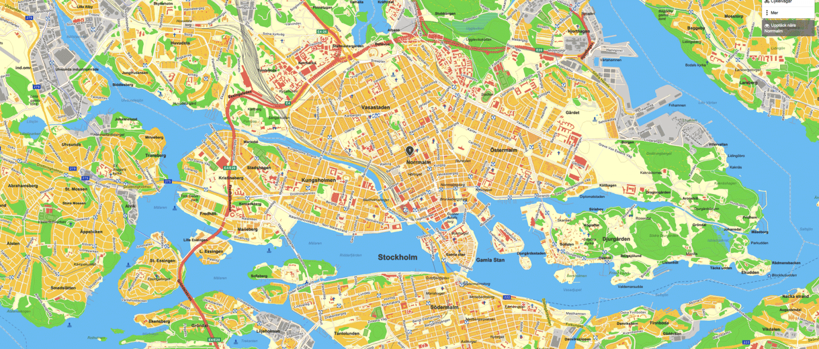 Promenad runt Stockholms stränder